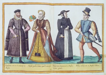 Costumes anglais du XVIe siècle de 